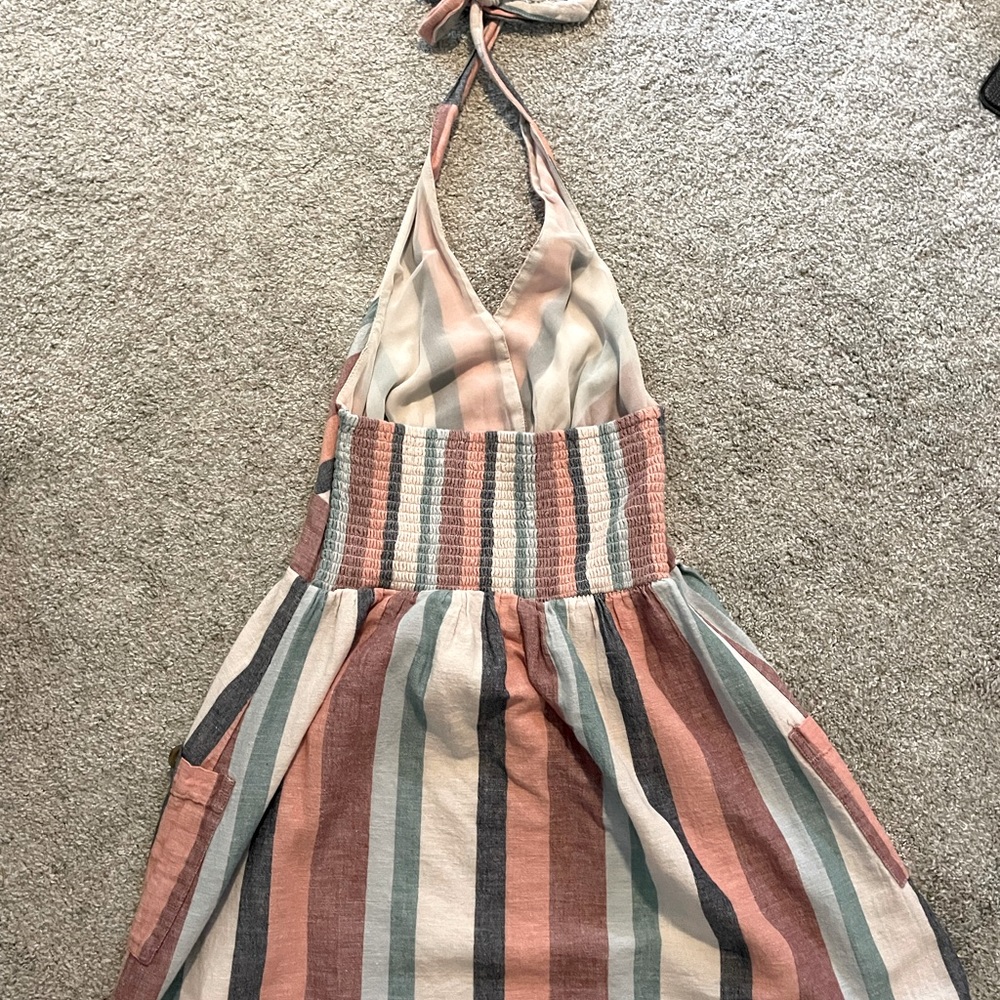 Striped, halter-styler American Eagle Dress: Size M